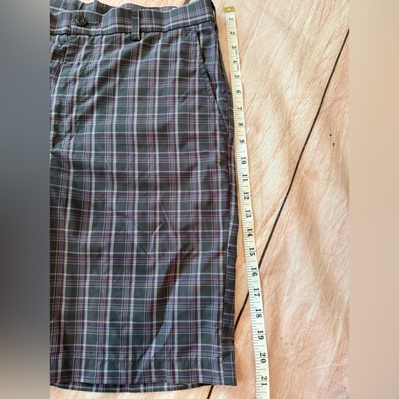 Ben Hogan Shorts Mens Size 32 Chino Pockets Golf Lightweight Outdoors Plaid - Picture 3 of 8